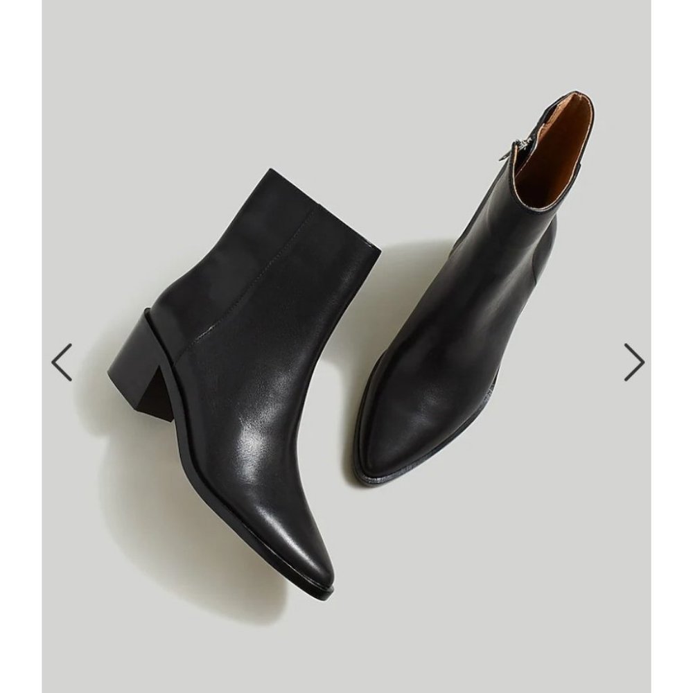 Madewell $198 The Darcy Ankle Boot in Black Size 8.5 NN014